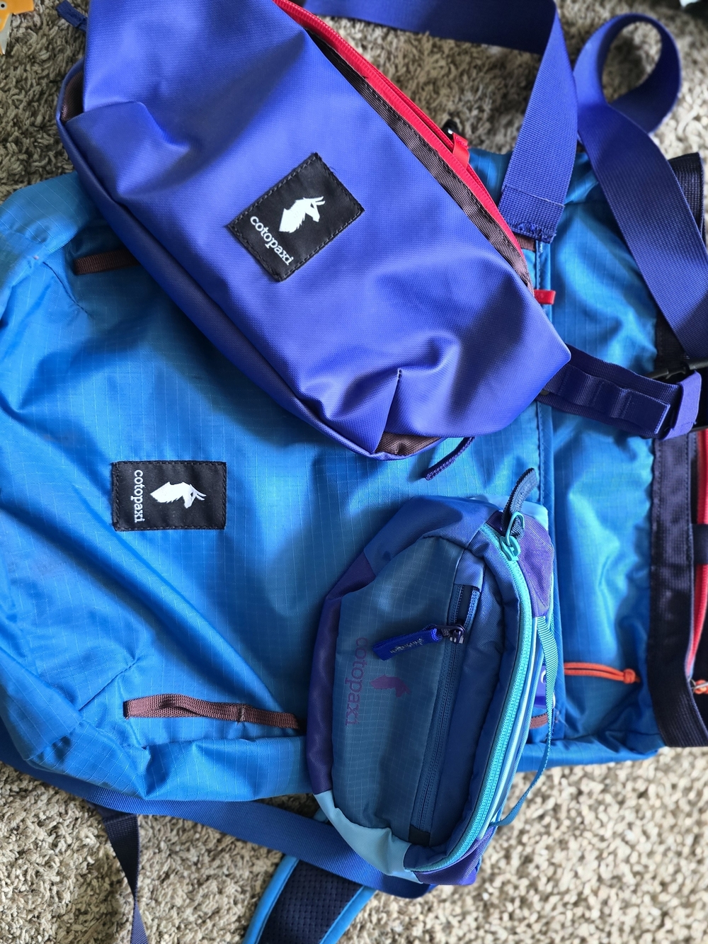 cotopaxi Blue & Purple Women's Sling and Tote Set TOTE ONLY
